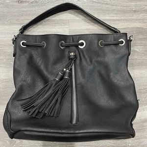 Phase 3 Black Bucket Shoulder Bag Converts to Back Pack